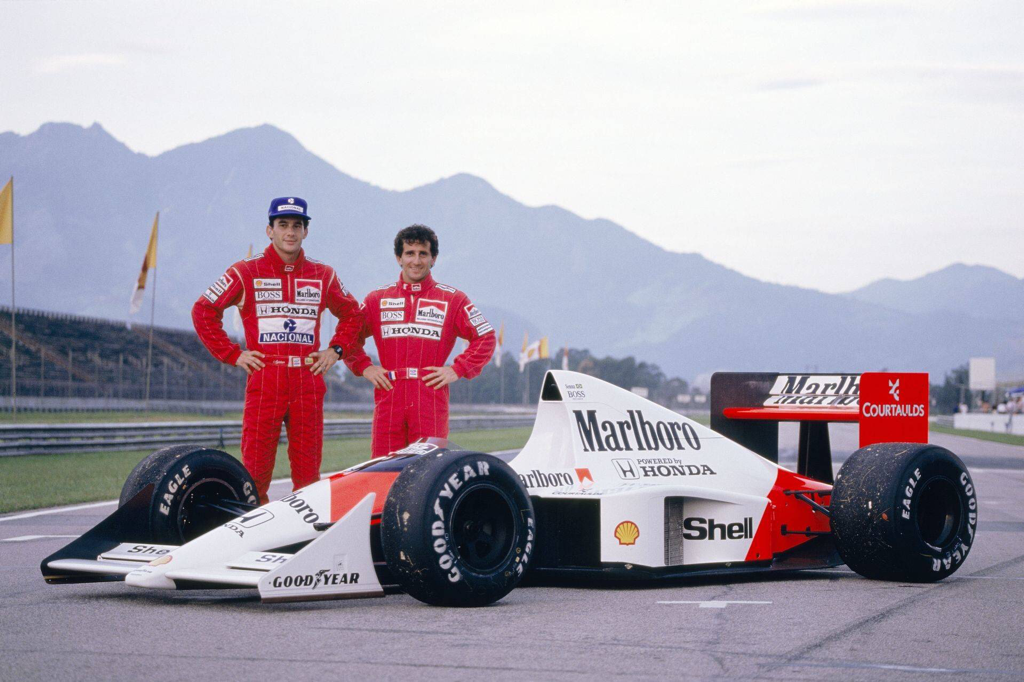 Senna and Prost in 1989